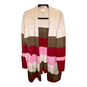 Gorgeous color block cardigan!